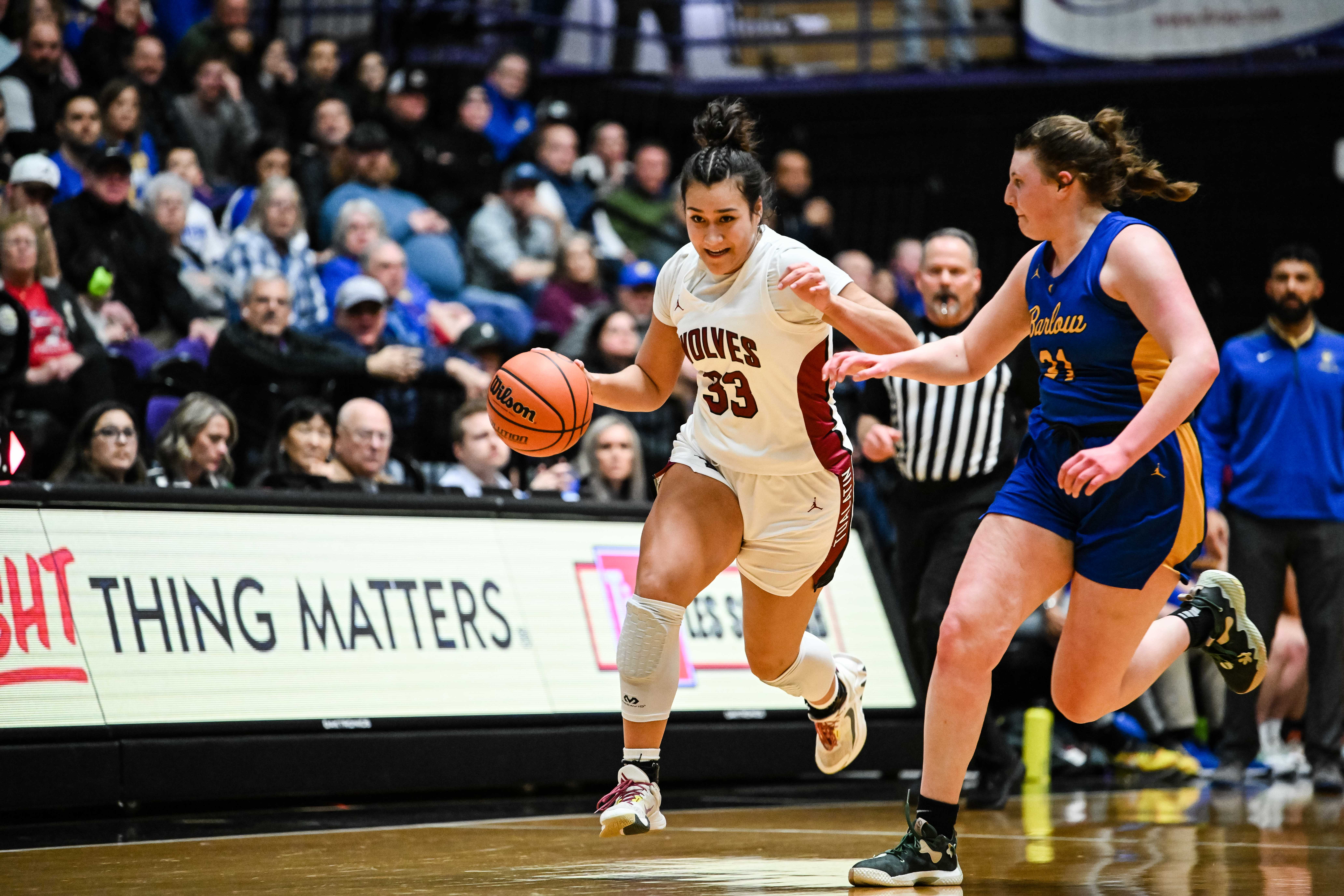Barlow Tualatin 6A Oregon girls basketball quarterfinal Naji Saker -89